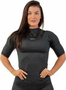Nebbia Python SnakeSkin Mid Sleeve T-Shirt Black L T-shirt de fitness