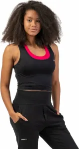Nebbia Sporty Slim-Fit Crop Tank Top Black L T-shirt de fitness