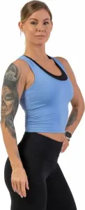 Nebbia Sporty Slim-Fit Crop Tank Top Light Blue L T-shirt de fitness