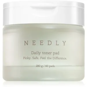 NEEDLY Daily Toner Pad disques exfoliants visage pour peaux grasses et à problèmes 60 pcs