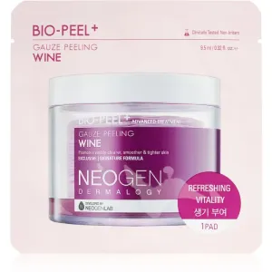 Neogen Dermalogy Bio-Peel+ Gauze Peeling Wine disques exfoliants visage pour lisser la peau et réduire les pores 1 pcs