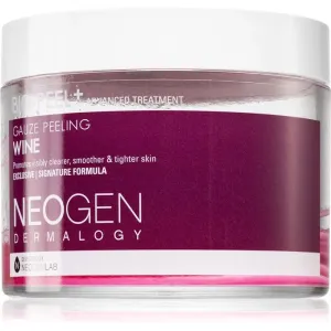 Neogen Dermalogy Bio-Peel+ Gauze Peeling Wine disques exfoliants visage pour lisser la peau et réduire les pores 30 pcs