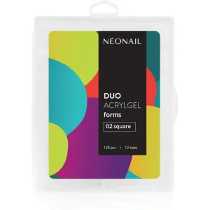 NEONAIL Duo Acrylgel Forms pochoirs ongles type 02 Square 120 pcs