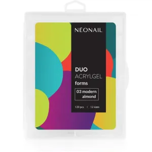 NEONAIL Duo Acrylgel Forms pochoirs ongles type 03 Modern Almond 120 pcs
