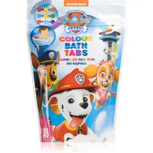 Nickelodeon Paw Patrol Colour Bath Tabs produit pour le bain pour enfant 9x16 g