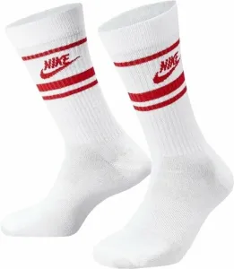 Nike Sportswear Everyday Essential Crew Socks Chaussettes White/University Red/University Red L