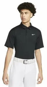 Nike Dri-Fit Tour Mens Solid Golf Polo Black/White M