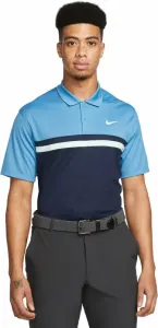 Nike Dri-Fit Victory Color-Blocked Mens Polo Shirt Dutch Blue/Obsidian/Mint Foam/White S