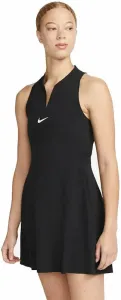 Nike Dri-Fit Advantage Womens Tennis Dress Black/White L Robe de tennis