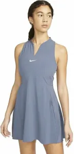 Nike Dri-Fit Advantage Womens Tennis Dress Blue/White L Robe de tennis