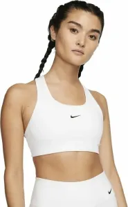 Nike Dri-Fit Swoosh Womens Medium-Support 1-Piece Pad Sports Bra White/Black L Sous-vêtements de sport