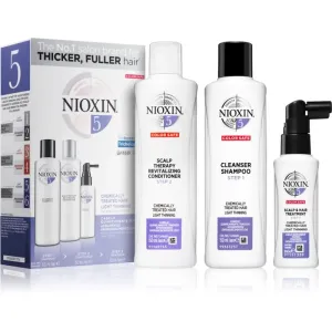 Nioxin System 5 Color Safe Chemically Treated Hair Light Thinning ensemble (anti-amincissement modéré des cheveux normaux à forts, naturels et traités #117436