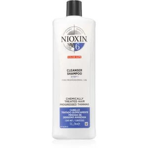 Nioxin System 6 Color Safe Cleanser Shampoo shampoing purifiant pour cheveux traités chimiquement 1000 ml