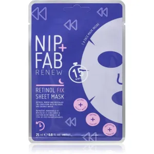 NIP+FAB Retinol Fix masque tissu pour la nuit 1 pcs