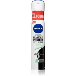 NIVEA Black & White Invisible Fresh + Antibacterial spray anti-transpirant pour femme 200 ml