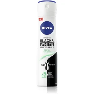 Nivea Invisible Black & White Fresh spray anti-transpirant pour femme 150 ml