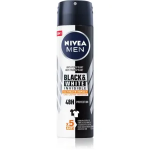 Nivea Men Invisible Black & White spray anti-transpirant pour homme 150 ml