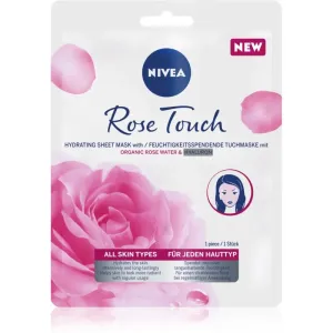 Nivea Rose Touch masque hydratant en tissu 1 pcs