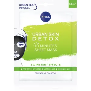 Nivea Urban Skin Detox masque nettoyant et détoxifiant au charbon actif 1 pcs