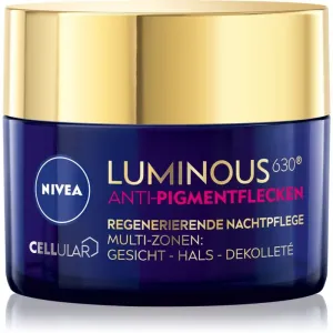 Nivea Cellular Luminous 630 crème de nuit anti-taches pigmentaires 50 ml