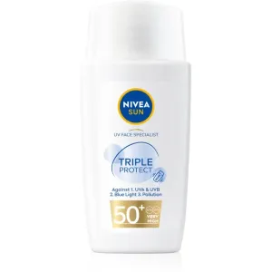 Nivea Sun Triple Protect crème légère hydratante solaire SPF 50+ 40 ml
