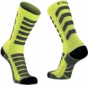 Northwave Husky Ceramic High Sock Yellow Fluo S Chaussettes de cyclisme