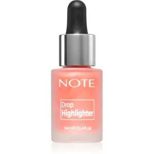Note Cosmetique Drop Highlighter enlumineur liquide en gouttes 01 Pearl Rose 14 ml