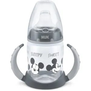 NUK First Choice Mickey Mouse tasse d’apprentissage avec supports 6m+ Grey 150 ml