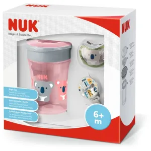 NUK Magic Cup & Space Set coffret cadeau pour enfant Girl 3 pcs