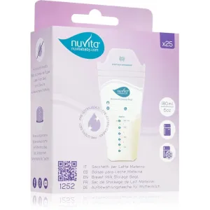 Nuvita Breast milk bags sachet pour conserver le lait maternel 25 pcs