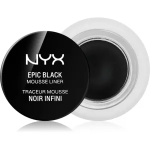 NYX Professional Makeup Epic Black Mousse Liner eye-liner résistant à l’eau teinte 01 Black 3 ml #114733
