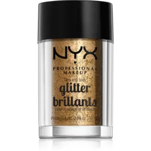 NYX Professional Makeup Face & Body Glitter Brillants paillettes visage et corps teinte 08 Bronze 2.5 g