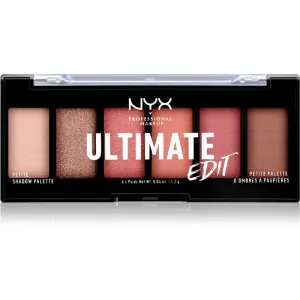 NYX Professional Makeup Ultimate Edit Petite Shadow palette de fards à paupières teinte 01 Warm Neutrals 6x1.2 g