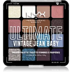 NYX Professional Makeup Ultimate Shadow Palette fard à paupières teinte Vintage Jean Baby 16 pcs