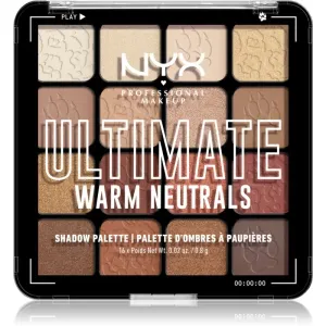 NYX Professional Makeup Ultimate Shadow Palette fard à paupières teinte Warm Neutrals 16x0,8 g