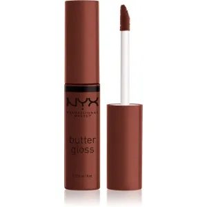 NYX Professional Makeup Butter Gloss brillant à lèvres teinte 51 Brownie Drip 8 ml