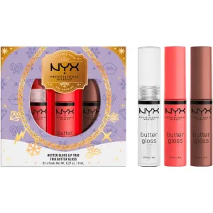 NYX Professional Makeup Limited Edition Xmass 2022 Mrs Claus Oh Deer Butter Gloss Trio kit de gloss