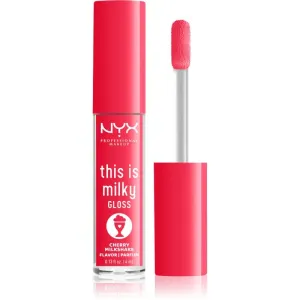NYX Professional Makeup This is Milky Gloss Milkshakes brillant à lèvres hydratant avec parfum teinte 13 Cherry Milkshake 4 ml