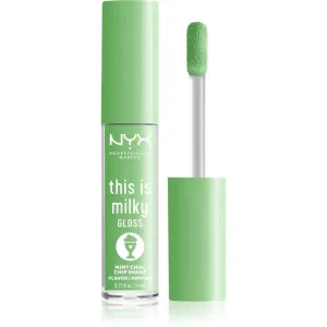 NYX Professional Makeup This is Milky Gloss Milkshakes brillant à lèvres hydratant avec parfum teinte 15 Mint Choc Chip Shake 4 ml
