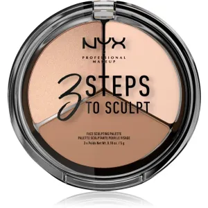 NYX Professional Makeup 3 Steps To Sculpt palette contouring teinte 01 Fair 15 g