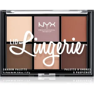 NYX Professional Makeup Lid Lingerie palette de 6 teintes nuancées teinte 01 Lingerie Shadow Palette 6 x 1.37 g