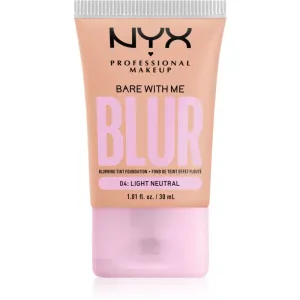 NYX Professional Makeup Bare With Me Blur Tint fond de teint hydratant teinte 04 Light Neutral 30 ml