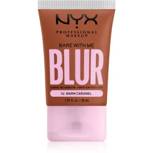 NYX Professional Makeup Bare With Me Blur Tint fond de teint hydratant teinte 16 Warm Caramel 30 ml