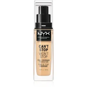 NYX Professional Makeup Can't Stop Won't Stop Full Coverage Foundation fond de teint haute couvrance teinte 07 Natural 30 ml
