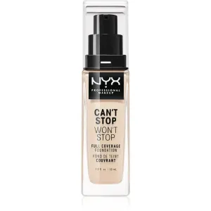 NYX Professional Makeup Can't Stop Won't Stop Full Coverage Foundation fond de teint haute couvrance teinte 1.5 Fair 30 ml