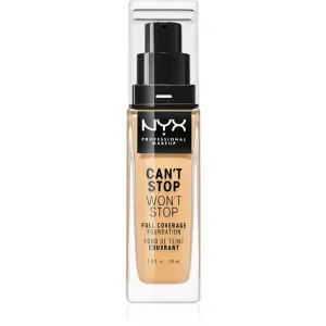 NYX Professional Makeup Can't Stop Won't Stop Full Coverage Foundation fond de teint haute couvrance teinte 10 Buff 30 ml