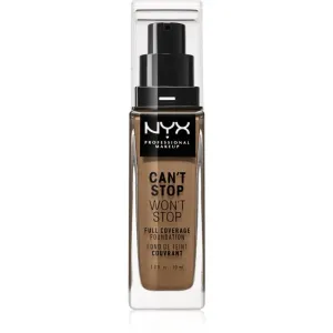 NYX Professional Makeup Can't Stop Won't Stop Full Coverage Foundation fond de teint haute couvrance teinte 12.7 Neutral Tan 30 ml