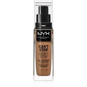 NYX Professional Makeup Can't Stop Won't Stop Full Coverage Foundation fond de teint haute couvrance teinte Cinnamon 30 ml