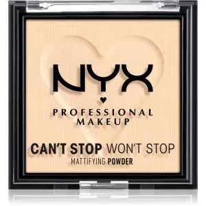 NYX Professional Makeup Can't Stop Won't Stop Mattifying Powder poudre matifiante teinte 01 Fair 6 g