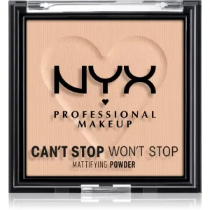 NYX Professional Makeup Can't Stop Won't Stop Mattifying Powder poudre matifiante teinte 03 Light Medium 6 g